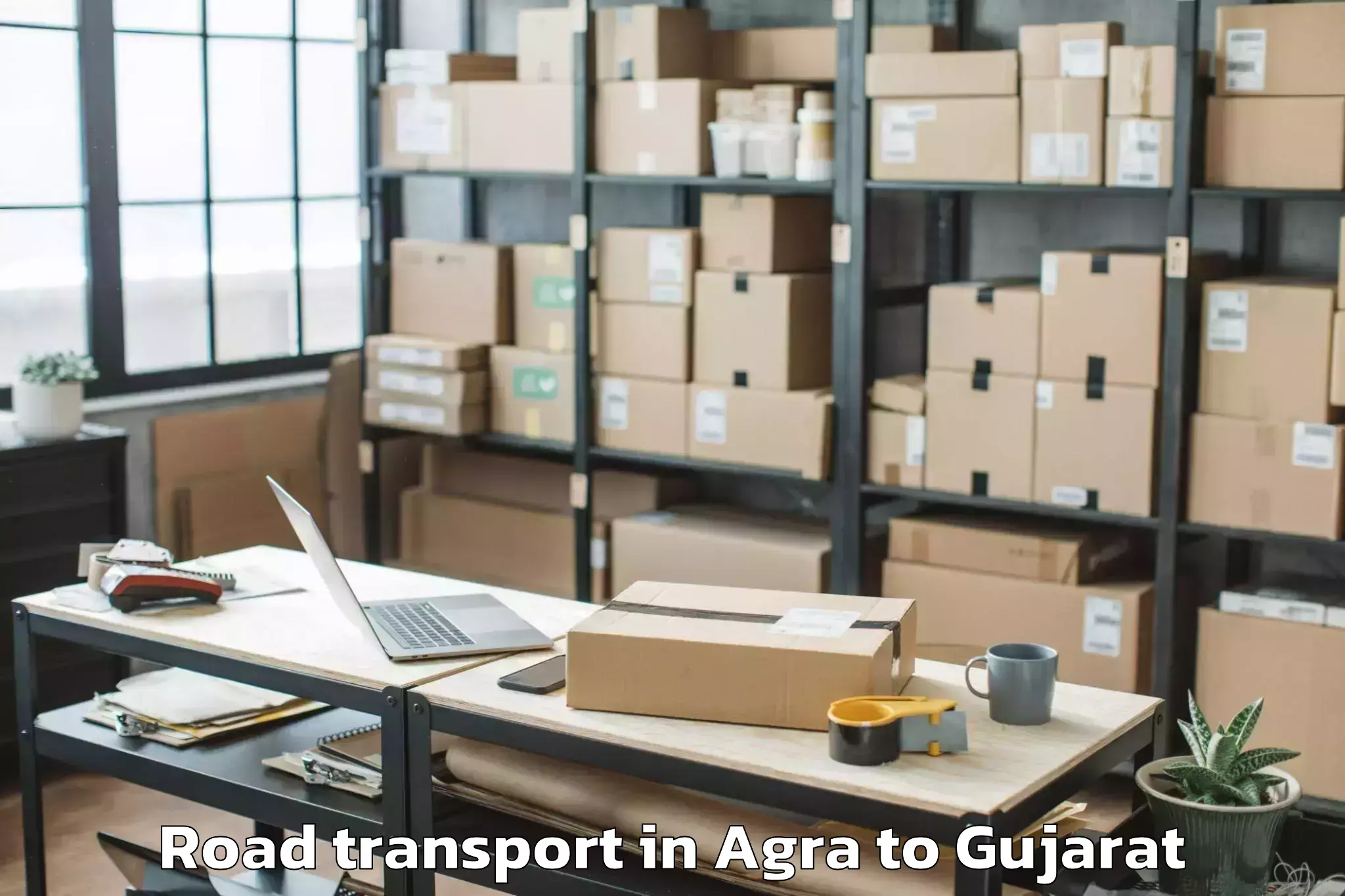 Trusted Agra to Dehgam Road Transport